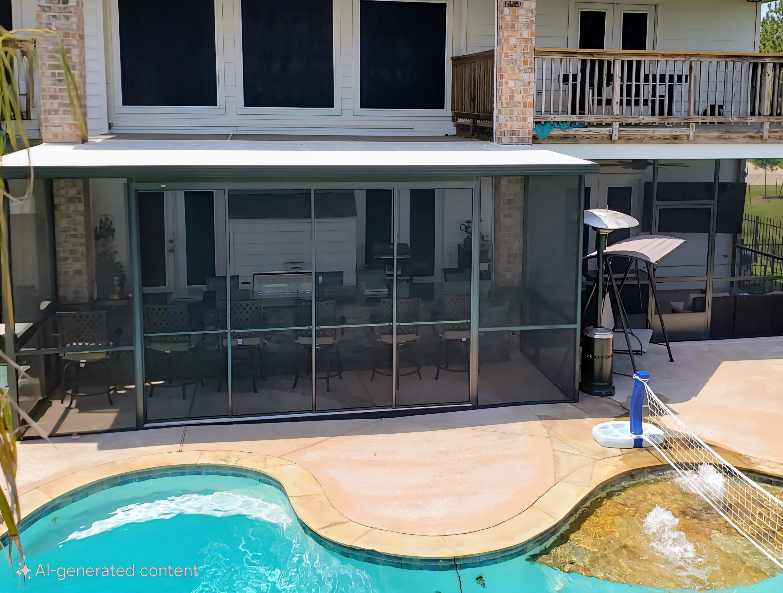 Patio enclosure screen repair for a Florida outdoor living space