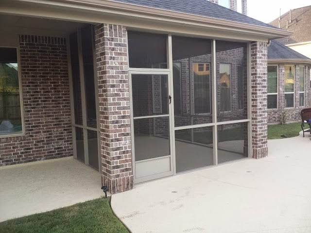 Storm-damaged screen enclosure repair in Florida