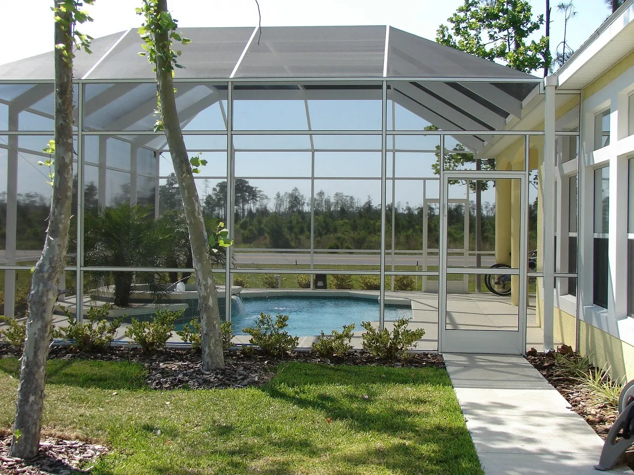 No-see-um screen upgrade for a Florida patio enclosure